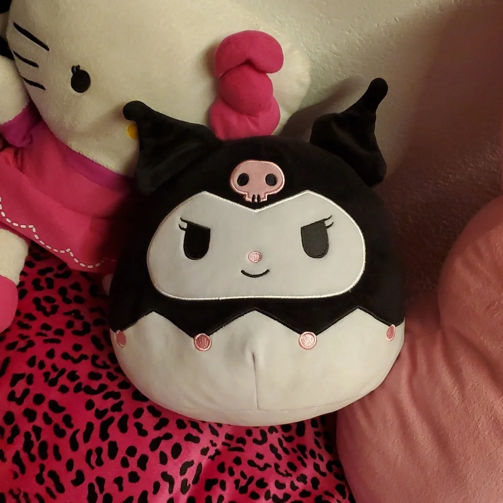 Kuromi Squishmallow Black and White Pink Plush - Picture 2 of 6